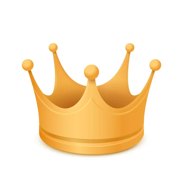 Golden crown icon — Stock Vector