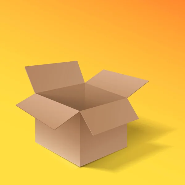 Caja de cartón icono — Vector de stock