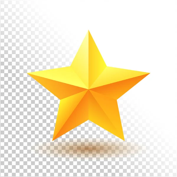 Icono de estrella dorada — Vector de stock