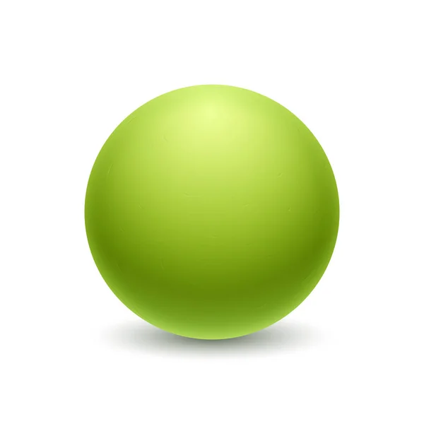 Green ball icon — Stock Vector