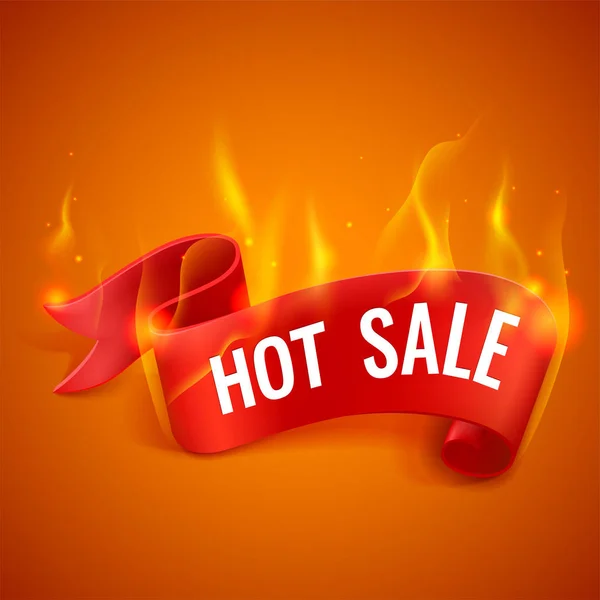 Hot Sale ribbon — Stock Vector