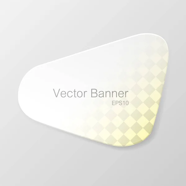 Bannière blanche — Image vectorielle