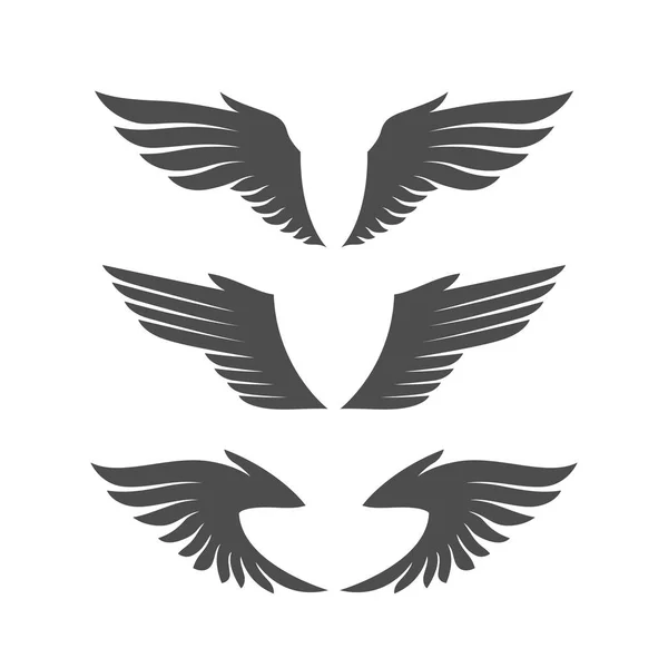 Angel wings kümesi — Stok Vektör