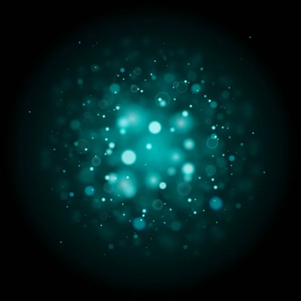 Modèle avec des lumières bokeh brillantes — Image vectorielle