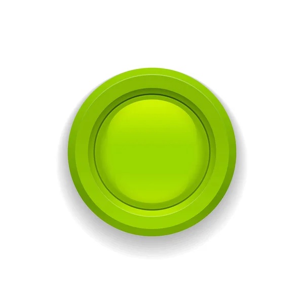 Icône bouton vert — Image vectorielle
