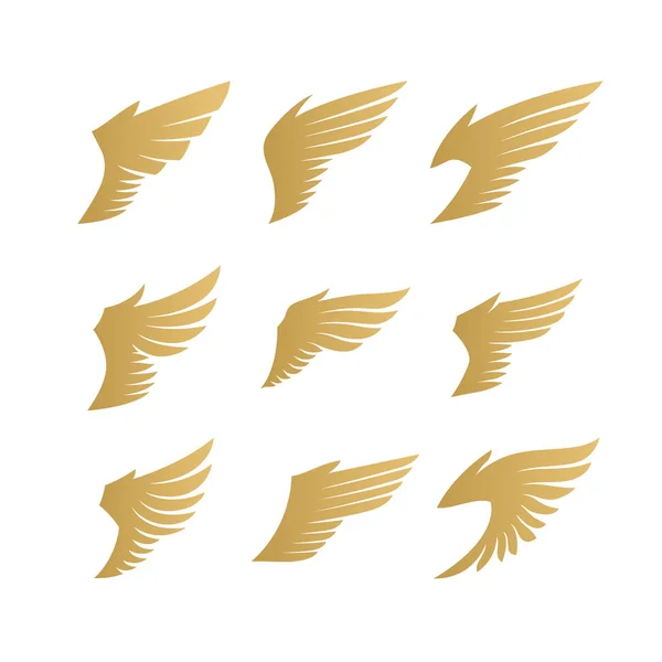 天使の翼のセット — ストックベクタ