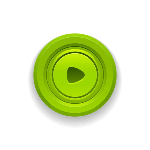 Icono botón verde — Archivo Imágenes Vectoriales