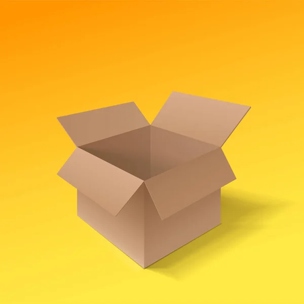 Karton kutu simgesi — Stok Vektör
