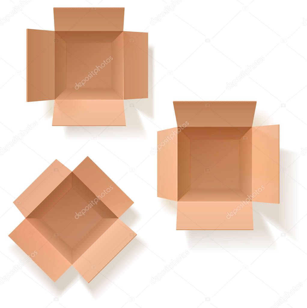 set of carton boxes