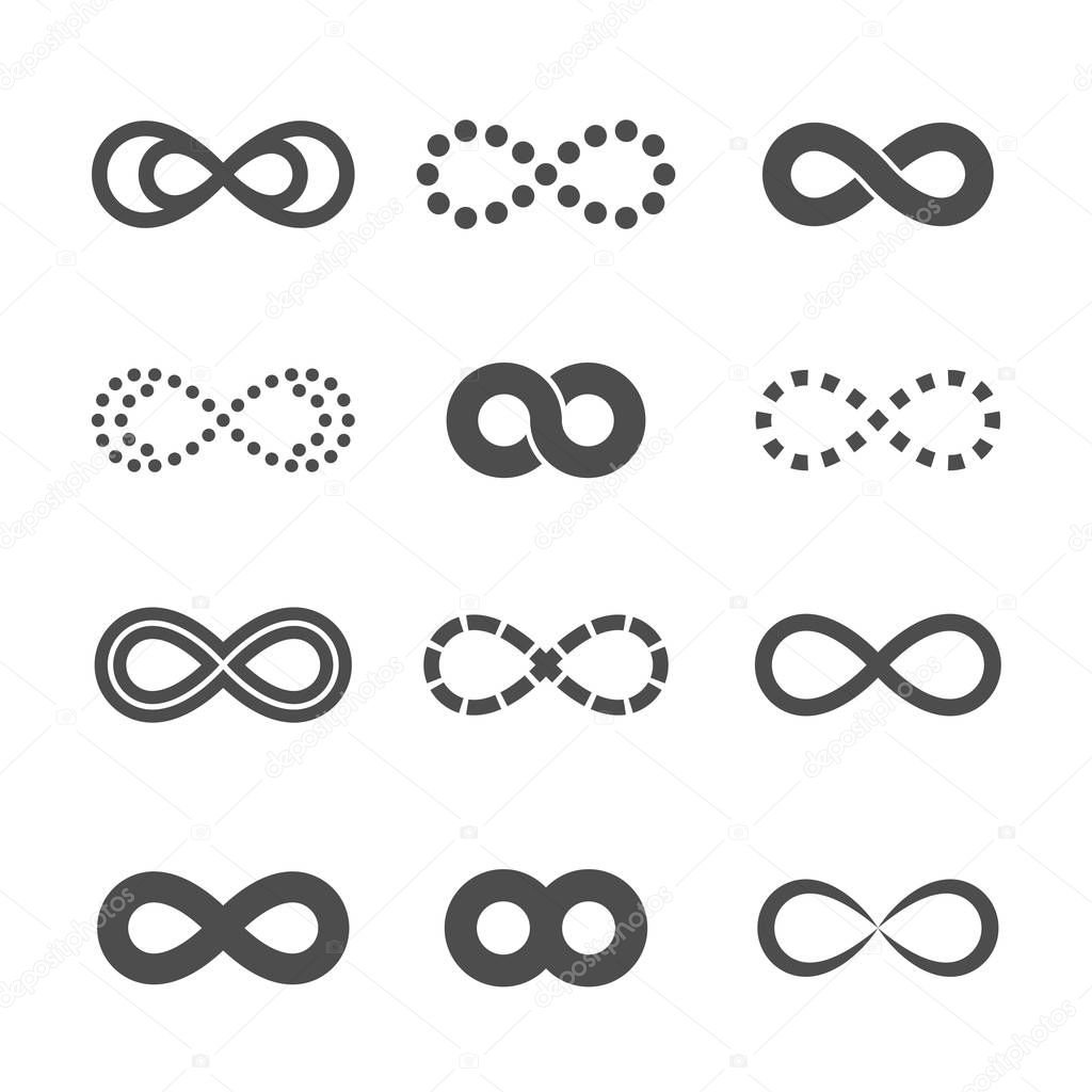 set of infinity symbols