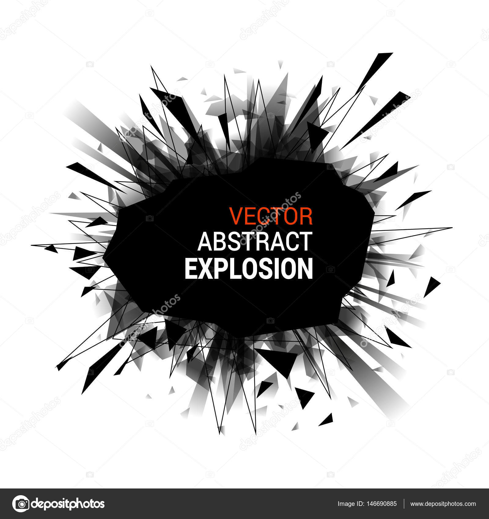 灰色バースト塗装 ストックベクター C Hierarch