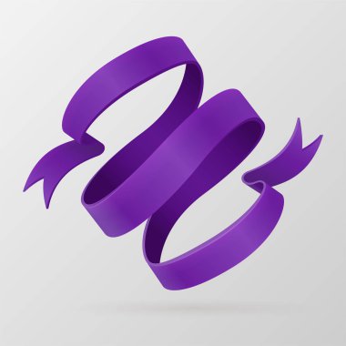 retro tarzı mor şerit