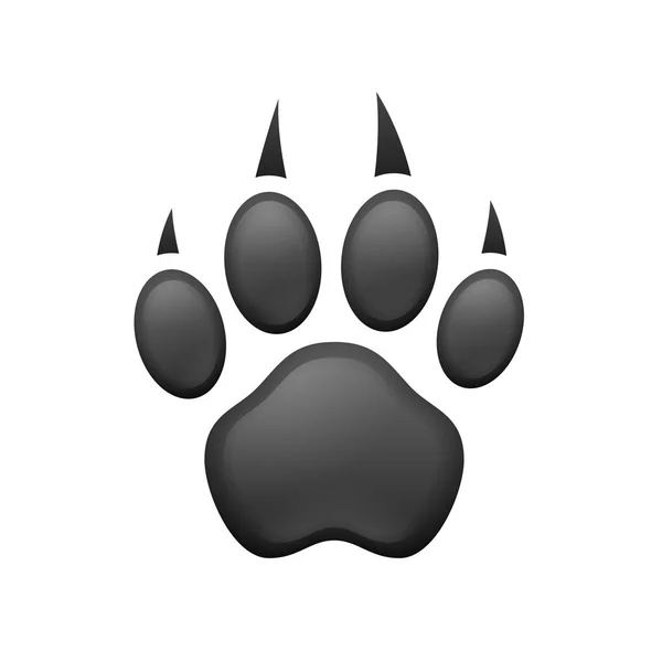 Animal paw print — Stock Vector