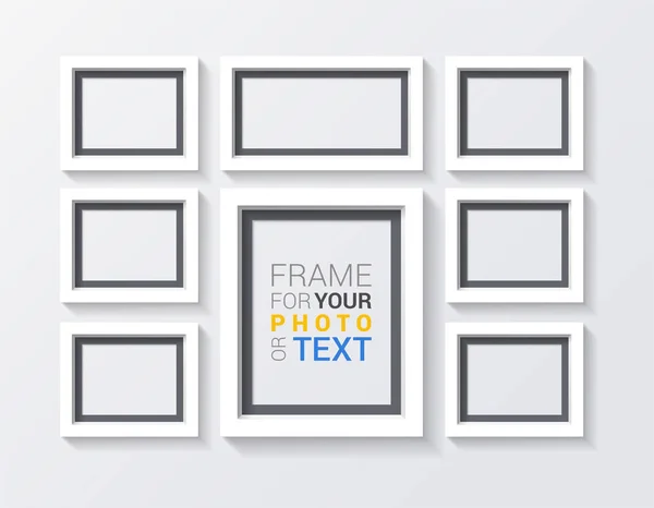 Set von 3D-Frames Design — Stockvektor