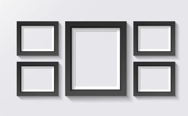 Conjunto de marcos 3D Diseño — Archivo Imágenes Vectoriales
