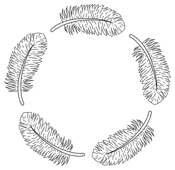 羽を持つグラフィック パターン — ストックベクタ