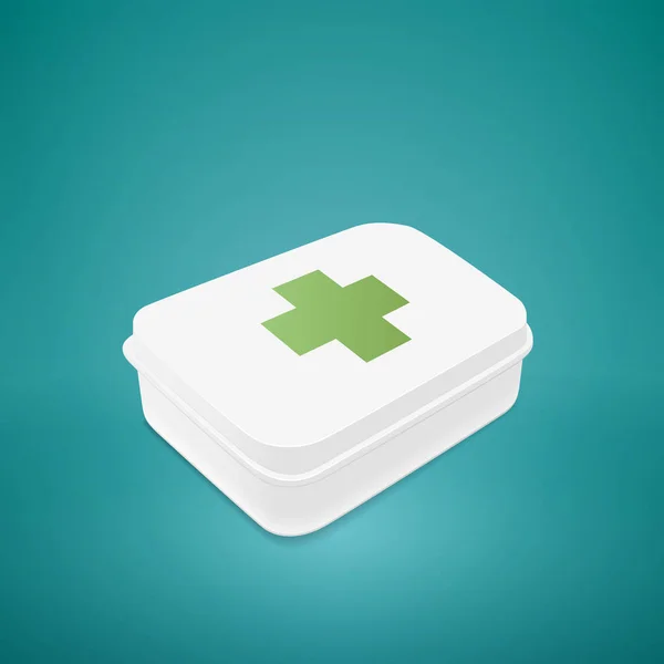 Trousse médicale de premiers soins icône — Image vectorielle