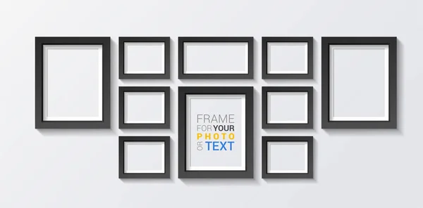 Aantal 3D-ontwerp van Frames — Stockvector