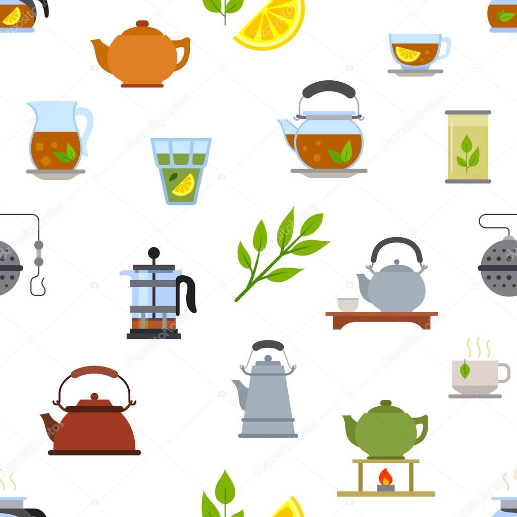 chinese tea ceremony icons 