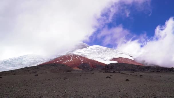 Zaman atlamalı Cotopaxi Milli Parkı — Stok video