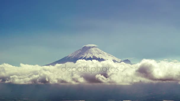 Ekvádor sopka Cotopaxi — Stock video