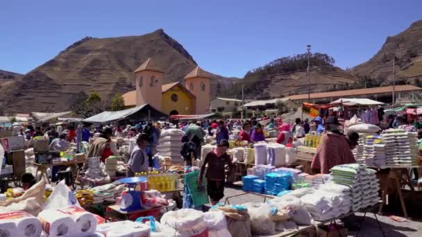 Mercado en Zumbagua Ecuador — Vídeos de Stock