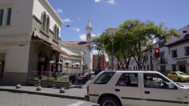 Plein in Cuenca, Ecuador — Stockvideo