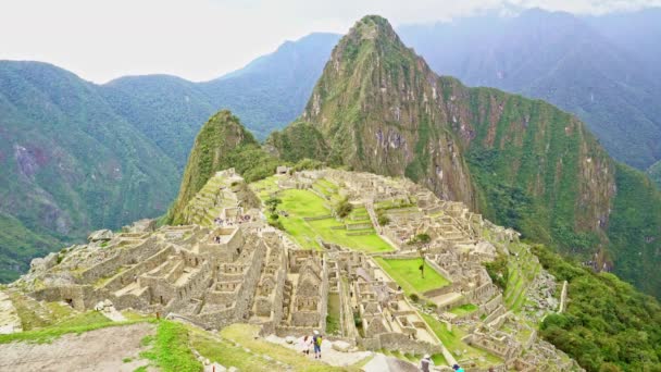 Overzicht van de Machu Picchu, Peru, 28 Sept 2016 — Stockvideo