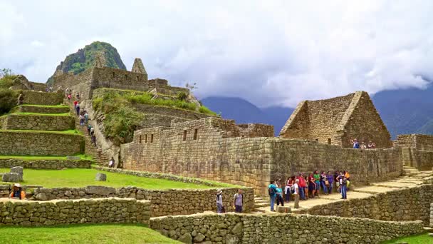 Tijd Lapse gedeelte van Machu Picchu, Peru, 28 Sept 2016 — Stockvideo