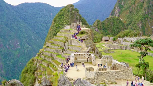 Machu pichu part, peru, 28. September 2016 — Stockvideo