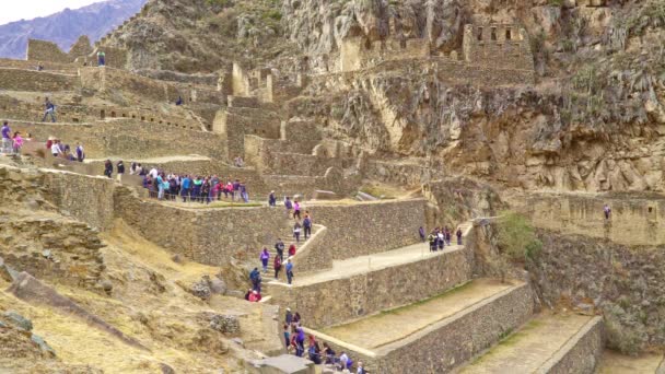 Fortaleza de Ollantaytambo, Peru, Sept, 28th 2016 — стокове відео