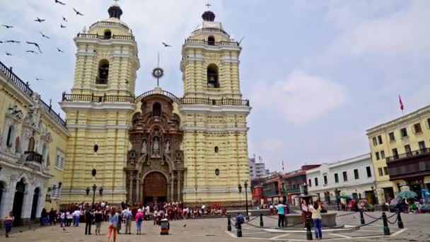 Iglesia de San Francisco de Asis Lima, Perú — Vídeo de stock
