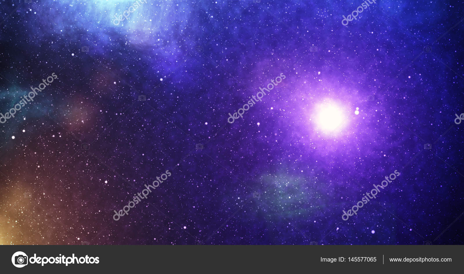 Vista dell universo con la luce del sole le stelle e incredibile colorato — Foto di imagesrouges