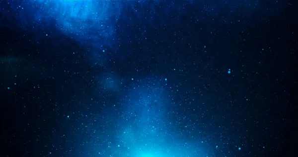 Universum med stjärnor och djupblå mörk — Stockfoto
