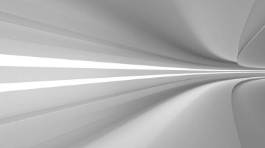 boş karayolu spot rengi beyaz, dinamizm ve hız, 3d render ile, 