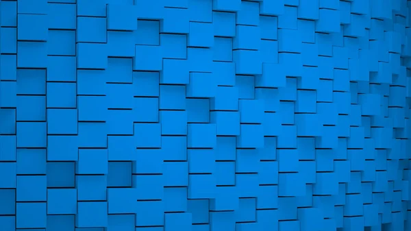 Abstract Background Cubes Blue Grouped Elements Organized Render — Stock Photo, Image