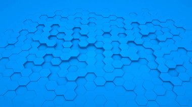 Arka plan altıgen perspektif içinde mavi