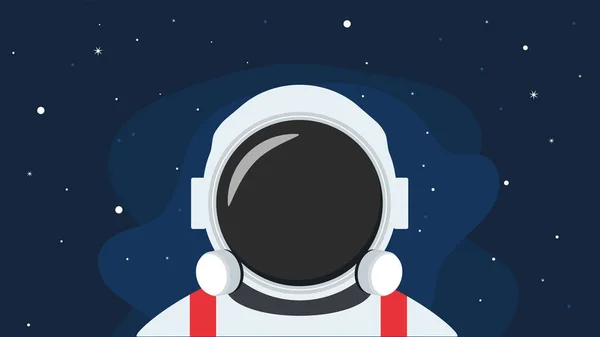 Yıldızların arka planına ve gökyüzüne sahip bir astronot, uzayda yaşayan bir adam, muzaffer, hayalci, ısrarcı. iş adamı.