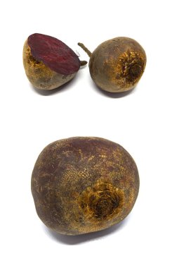 Ed beyaz bir arka plan üzerinde izole pancar