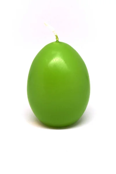 ΠΑΣΧΑΛΙΝΗ ΛΑΜΠΑΔΑ με μορφή αυγό σε λευκό φόντο — Φωτογραφία Αρχείου