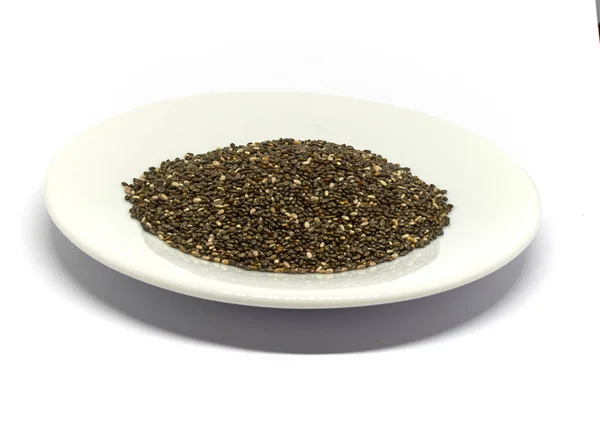 Chia seeds isolated on white background — Stock Photo, Image
