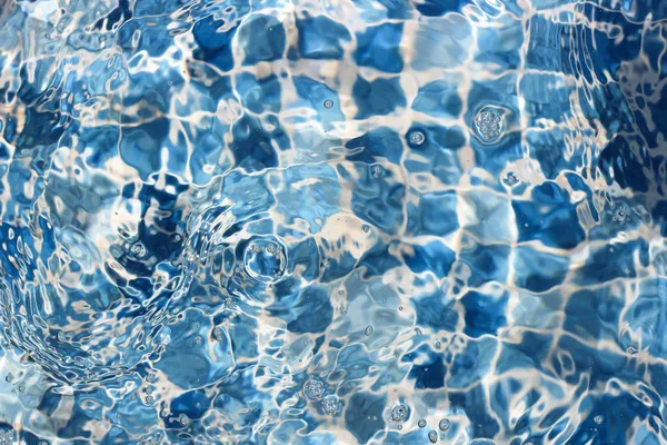 Water swirls in pool