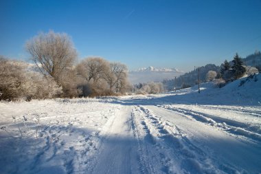 Slovakya - Krivan tepe gurur görünümünü. 