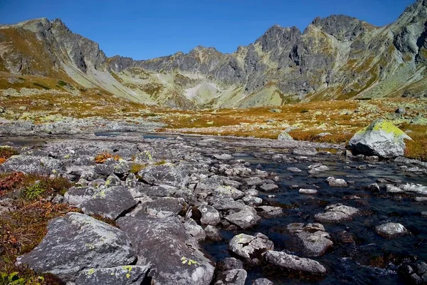 Bellissimo Scenario Vicino Laghi Hincove Negli Alti Tatra — Foto Stock
