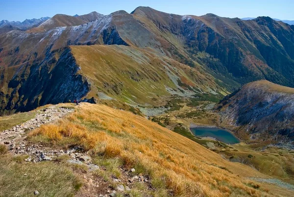 Rohace Valley Western Tatras Χαμηλότερη Λίμνη Jamnicke Γύρω Βουνά Όμορφη — Φωτογραφία Αρχείου