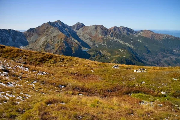 Tatry Zachodnie - Góry Rohacze - Jeziora Rohacze - Ziemia Żylińska. — Zdjęcie stockowe