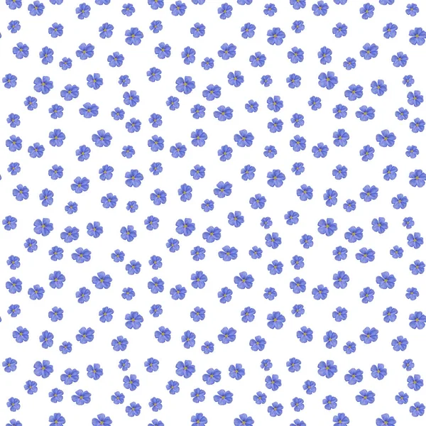 Small flowers of blue flax on a white background. texture of a seamless pattern, decorative design elements