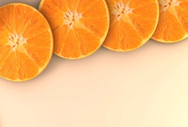 上からオレンジ色の背景 — ストック写真