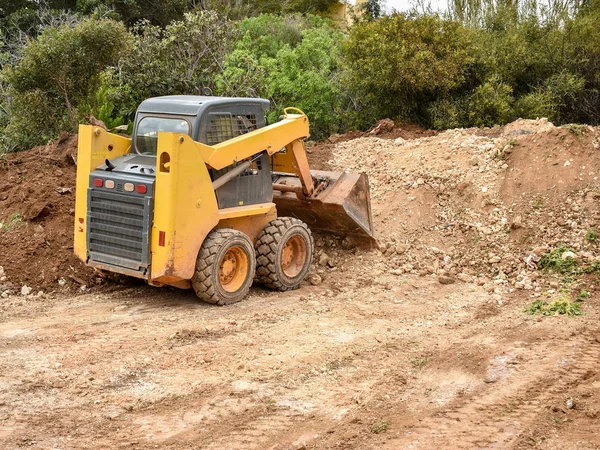 Small bulldozer is working — Stock Photo, Image
