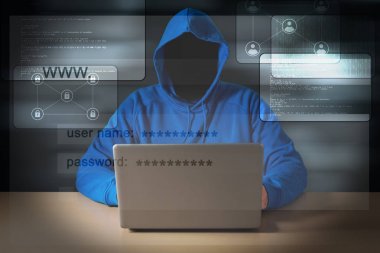 Bilgisayar korsanı veri--dan laptop çaldı. 